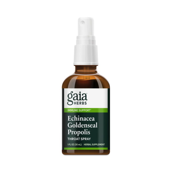 Gaia Herbs Echinacea Goldenseal Propolis Throat Spray 1 fl oz bottle