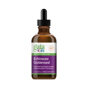 Gaia Herbs GaiaKids Echinacea Goldenseal 2 fl oz bottle