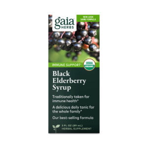 Gaia Herbs Black Elderberry Syrup 5.4 fl oz bottle