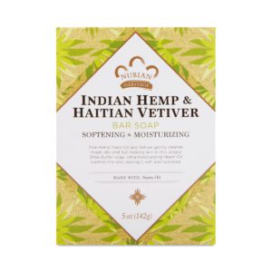 Nubian Heritage Indian Hemp and Haitian Vetiver Bar Soap 5 oz bar