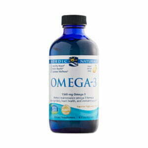 Nordic Naturals Lemon Omega 3 Fish Oil Liquid 8 oz bottle