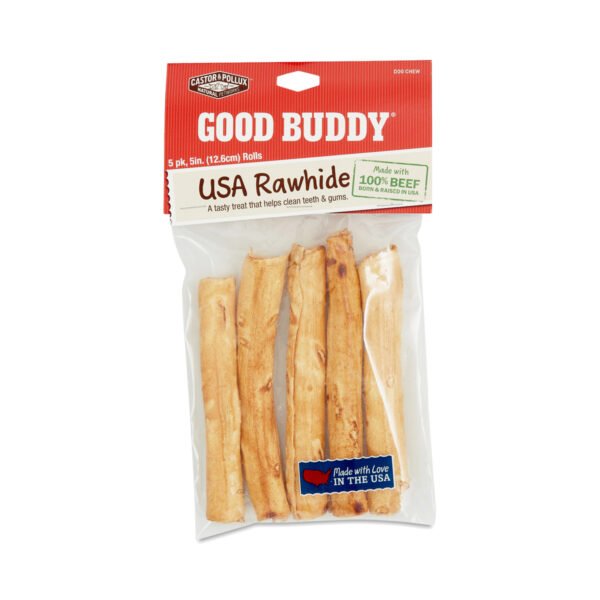 Castor & Pollux Good Buddy Rawhide Dog Bones 5 sticks