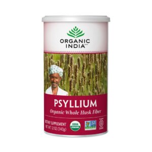 Organic India Organic Whole Husk Psyllium 12 oz canister