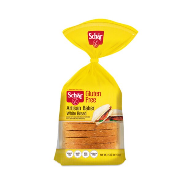 Schar Artisan Baker White Bread 14.1 oz loaf