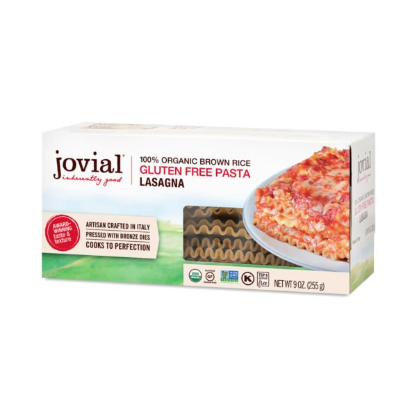 Jovial Organic Brown Rice Lasagna 9 oz box