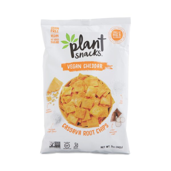 Plant Snacks Cheddar Cassava Root Chips 5 oz bag