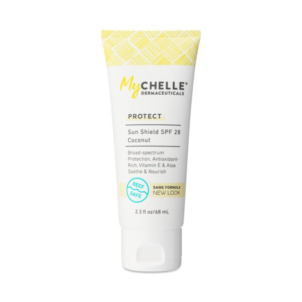 MyChelle Sun Shield SPF 28 Coconut Sunscreen 2.3 oz tube