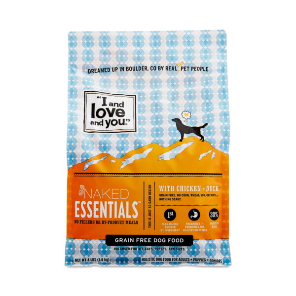 I and love and you Naked Essentials Chicken & Duck Dog Kibble 4 lb bag