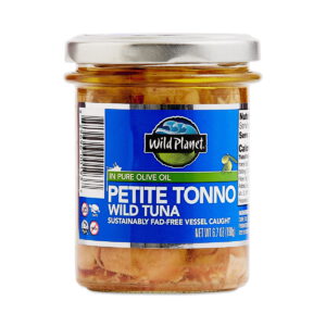 Wild Planet Wild Petite Tonno Tuna in Pure Olive Oil 6.7 oz jar