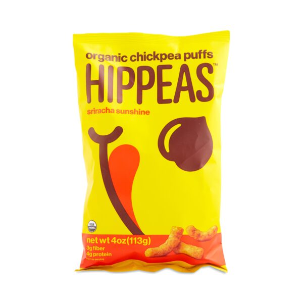 Hippeas Organic Sriracha Sunshine Chickpea Puffs 4 oz bag