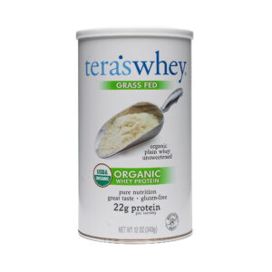 Tera's Whey Organic Plain Whey Protein 12 oz jar