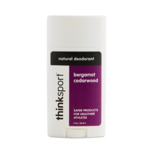 Thinksport Bergamot Cedarwood Natural Deodorant 2.9 oz stick