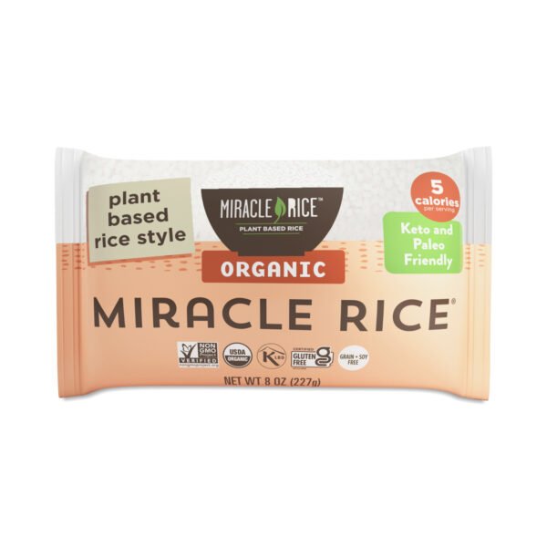 Miracle Noodle Organic Shirataki Rice 8 oz pouch