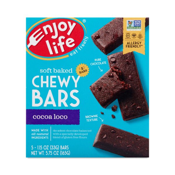 Enjoy Life Cocoa Loco Baked Chewy Bars 5 bars (1.15 oz each)