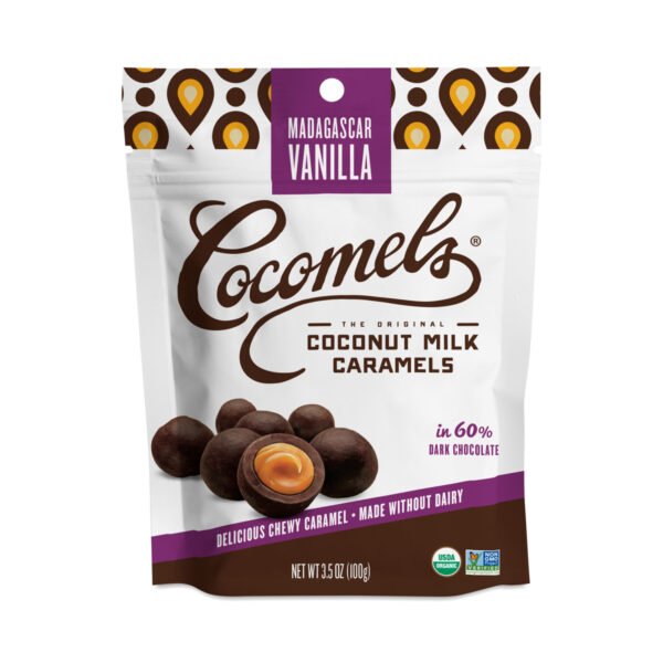 Cocomels Chocolate Covered Cocomel Bites – Vanilla 3.5 oz pouch