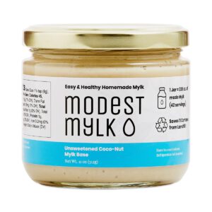 Modest Mylk Unsweetened Coco-Nut Mylk Base 11 oz jar