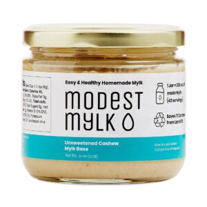 Modest Mylk Unsweetened Cashew Mylk Base 11 oz jar