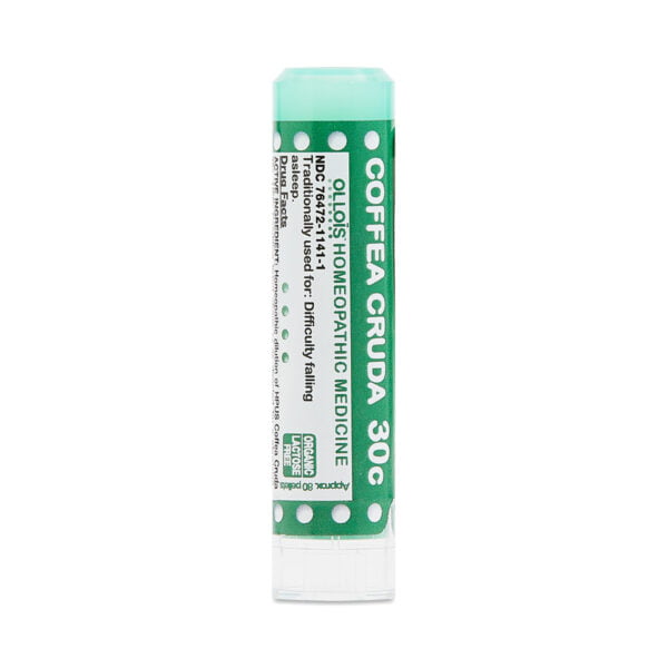 Ollois Organic Lactose-Free Coffea Cruda: Difficulty Falling Asleep 80 pellets