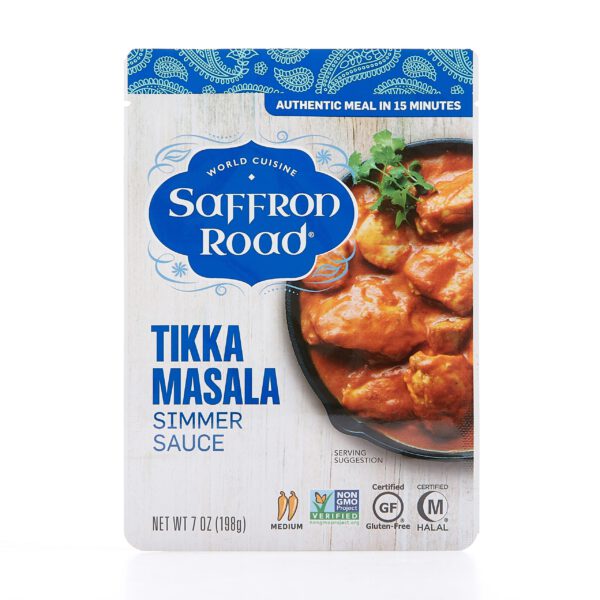 Saffron Road Tikka Masala Simmer Sauce 7 oz pouch