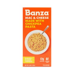 Banza Chickpea Pasta Cheddar Mac & Cheese Elbows 5.5 oz box