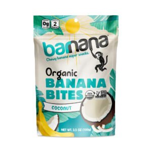Barnana Organic Coconut Chewy Banana Bites 3.5 oz pouch