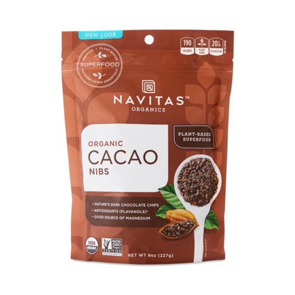 Navitas Organics Organic Cacao Nibs 8 oz bag