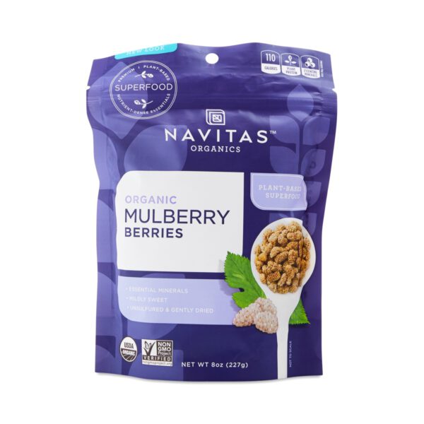 Navitas Organics Organic Mulberry Berries 8 oz bag
