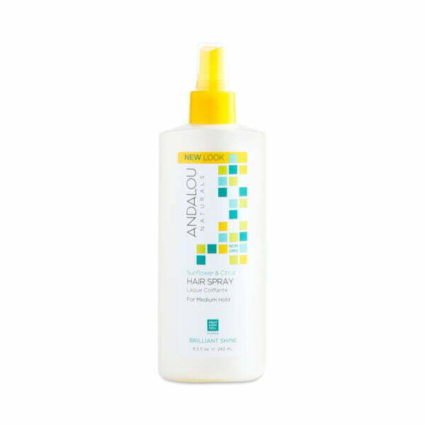 Andalou Naturals Sunflower & Citrus Brilliant Shine Hair Spray 8.2 oz bottle