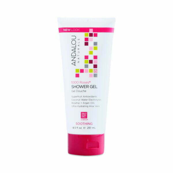Andalou Naturals 1000 Roses® Soothing Shower Gel 8.5 oz bottle