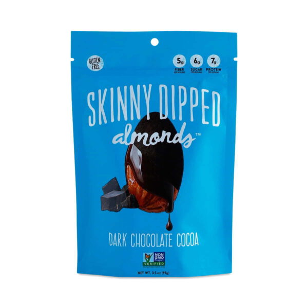 Skinny Dipped Dark Chocolate Cocoa Skinny Dipped Almonds 3.5 oz pouch