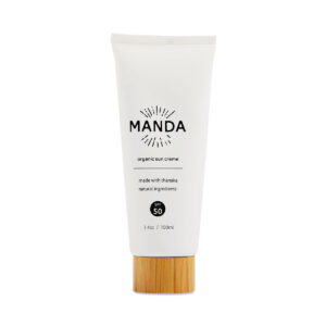 MANDA Organic Sun Creme SPF 50 3.4 oz tube