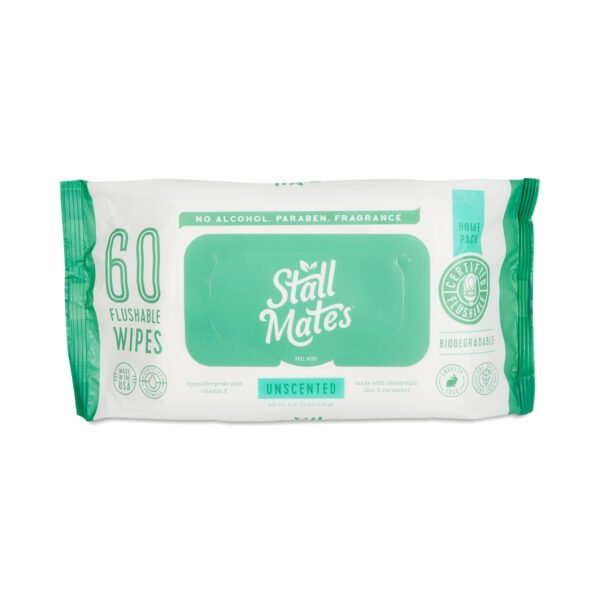 Stall Mates Moist Flushable Wipes 60 wipes