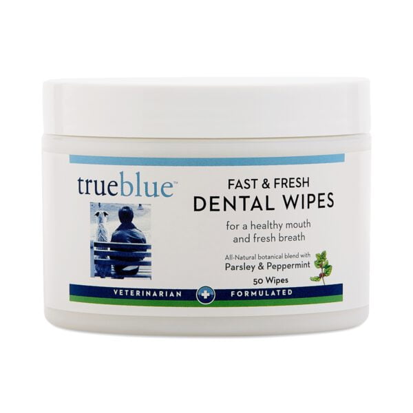 True Blue Fast and Fresh Dental Swipes for Dogs 50 pads