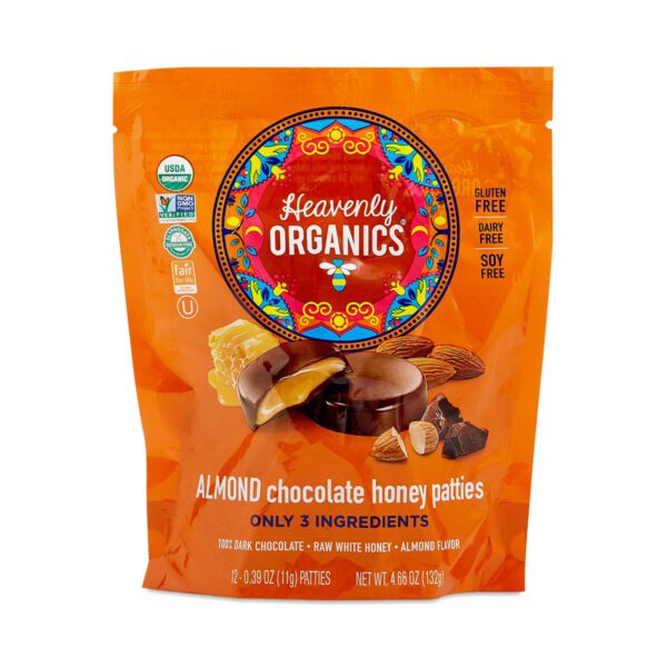 Heavenly Organics Almond Chocolate Honey Patties 12 patties