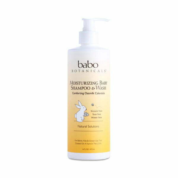 Babo Botanicals Moisturizing Baby Shampoo & Wash 16 oz bottle