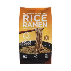 Lotus Foods Buckwheat Shiitake Rice Ramen with Mushroom Soup	 2.8 oz pack