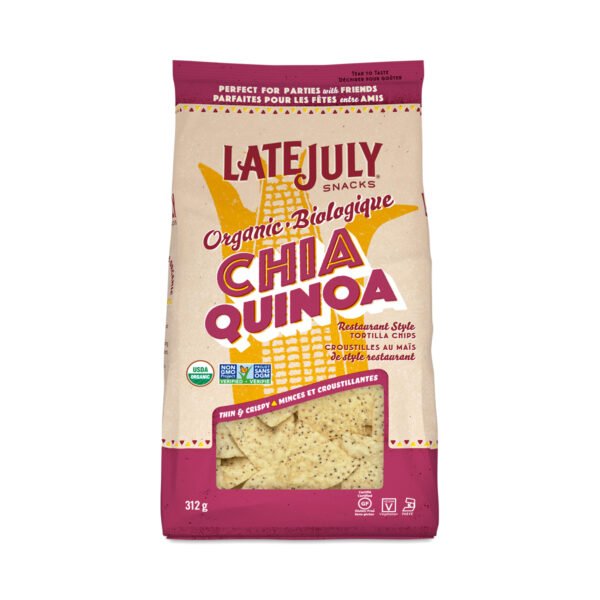 Late July Chia & Quinoa Tortilla Chips 11 oz bag