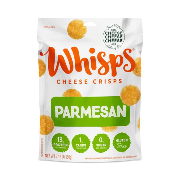 Whisps Parmesan Cheese Crisps 2.12 oz pouch