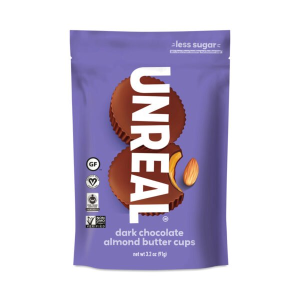 Unreal Dark Chocolate Almond Butter Cups 6 cups