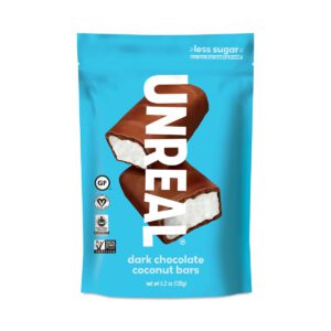 Unreal Dark Chocolate Coconut Bars 4.2 oz bag