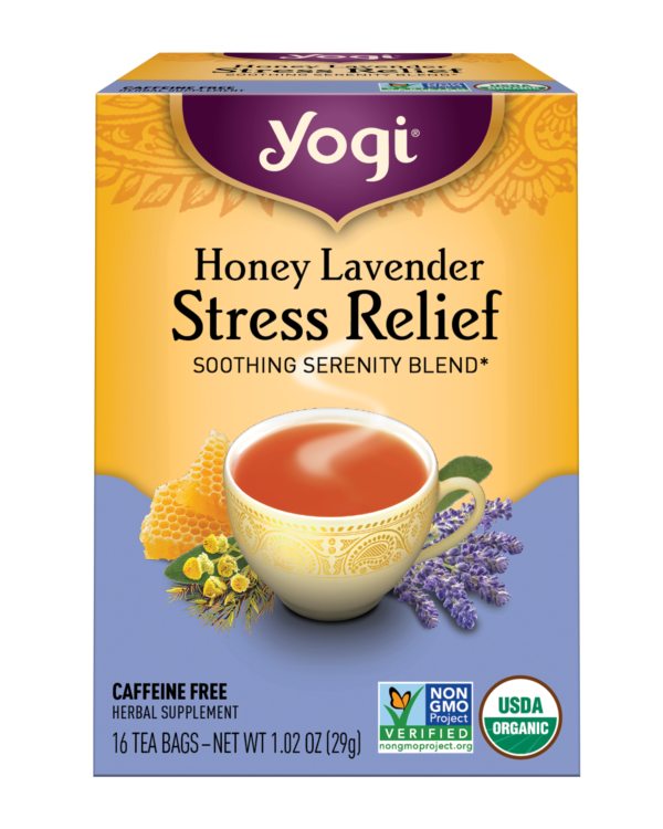 Yogi Tea Honey Lavender Stress Relief Tea 16 count