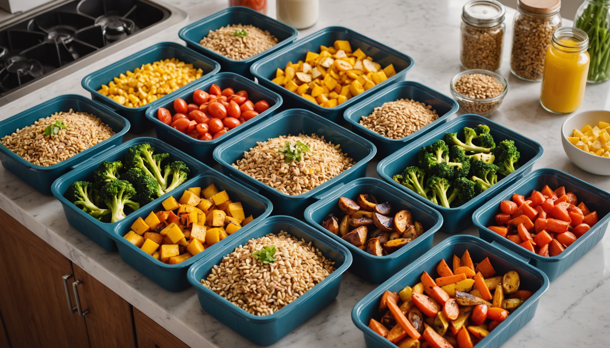 Healthy lunch prep for busy workdays