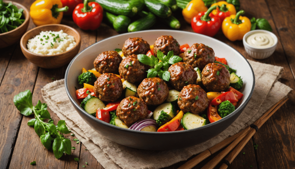 Healthy Organic Meatball Dinners