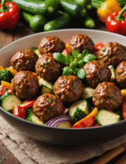 Healthy Organic Meatball Dinners
