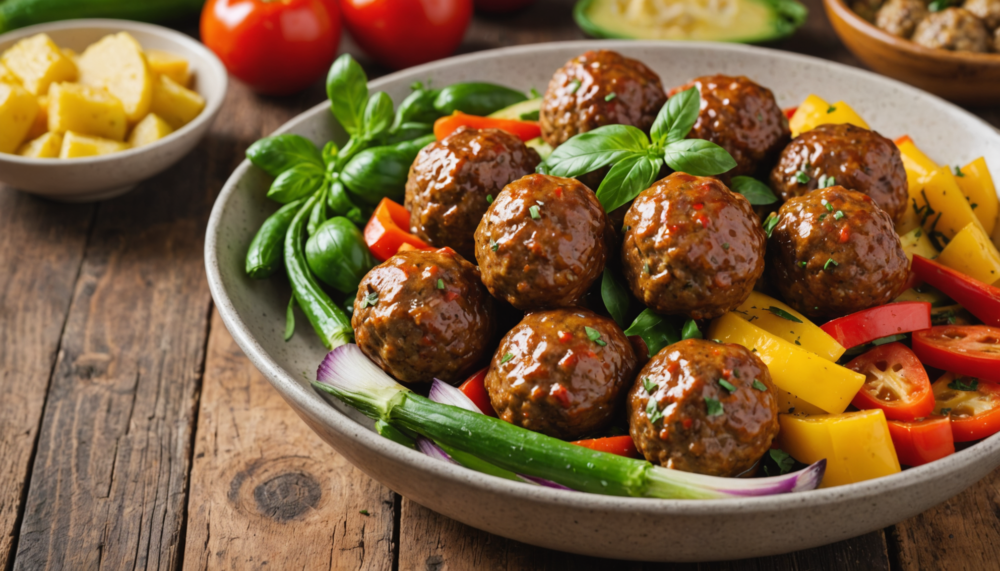Healthy Organic Meatball Dinners