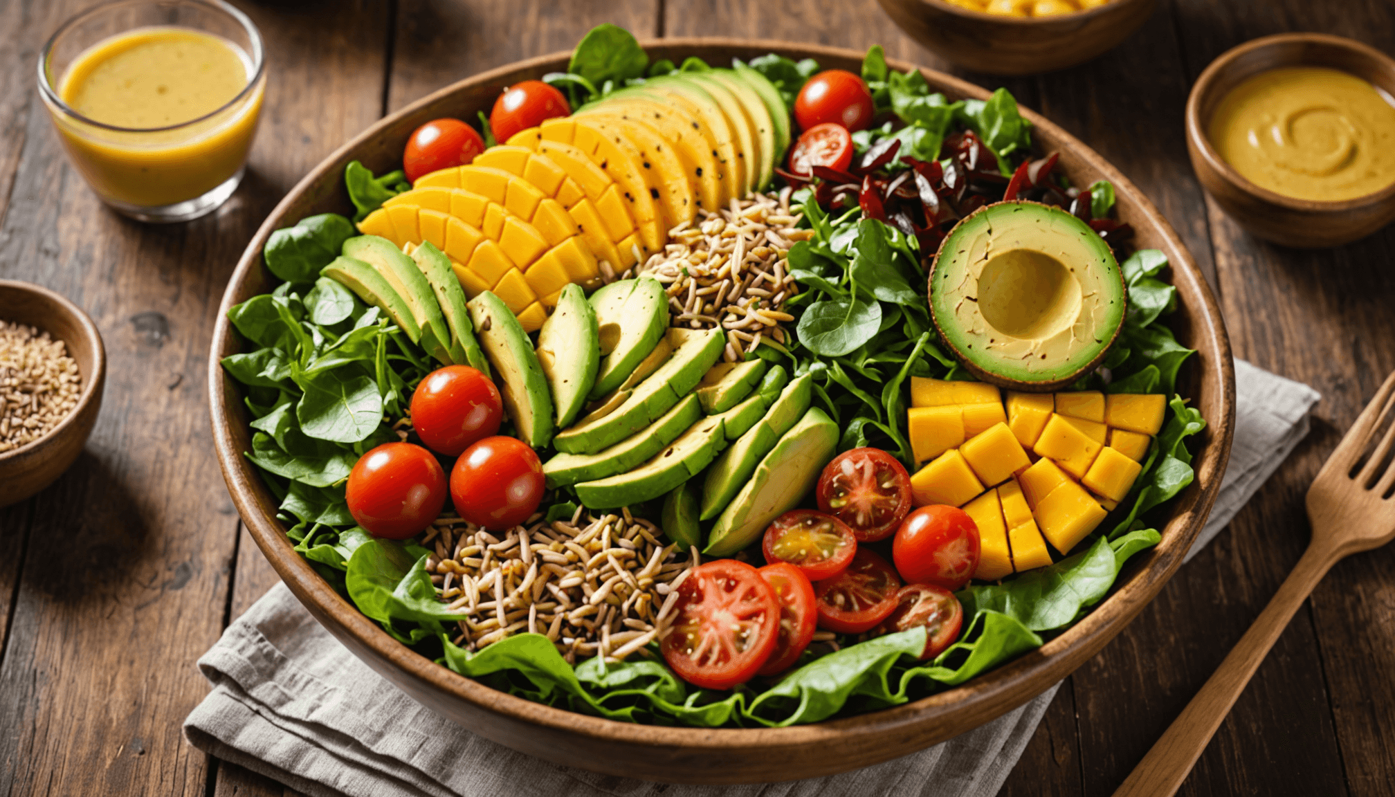 Fresh Organic Salad Bowls for Dinner