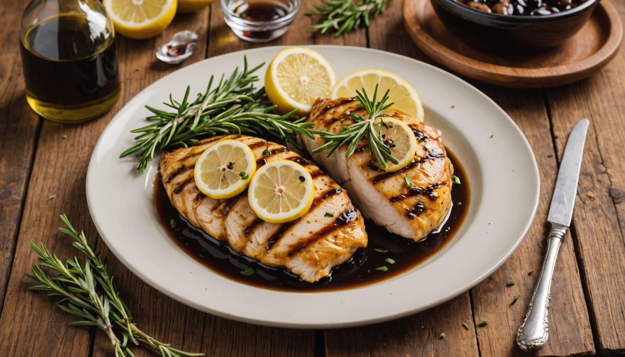 Grilled Organic Chicken and Vegetables