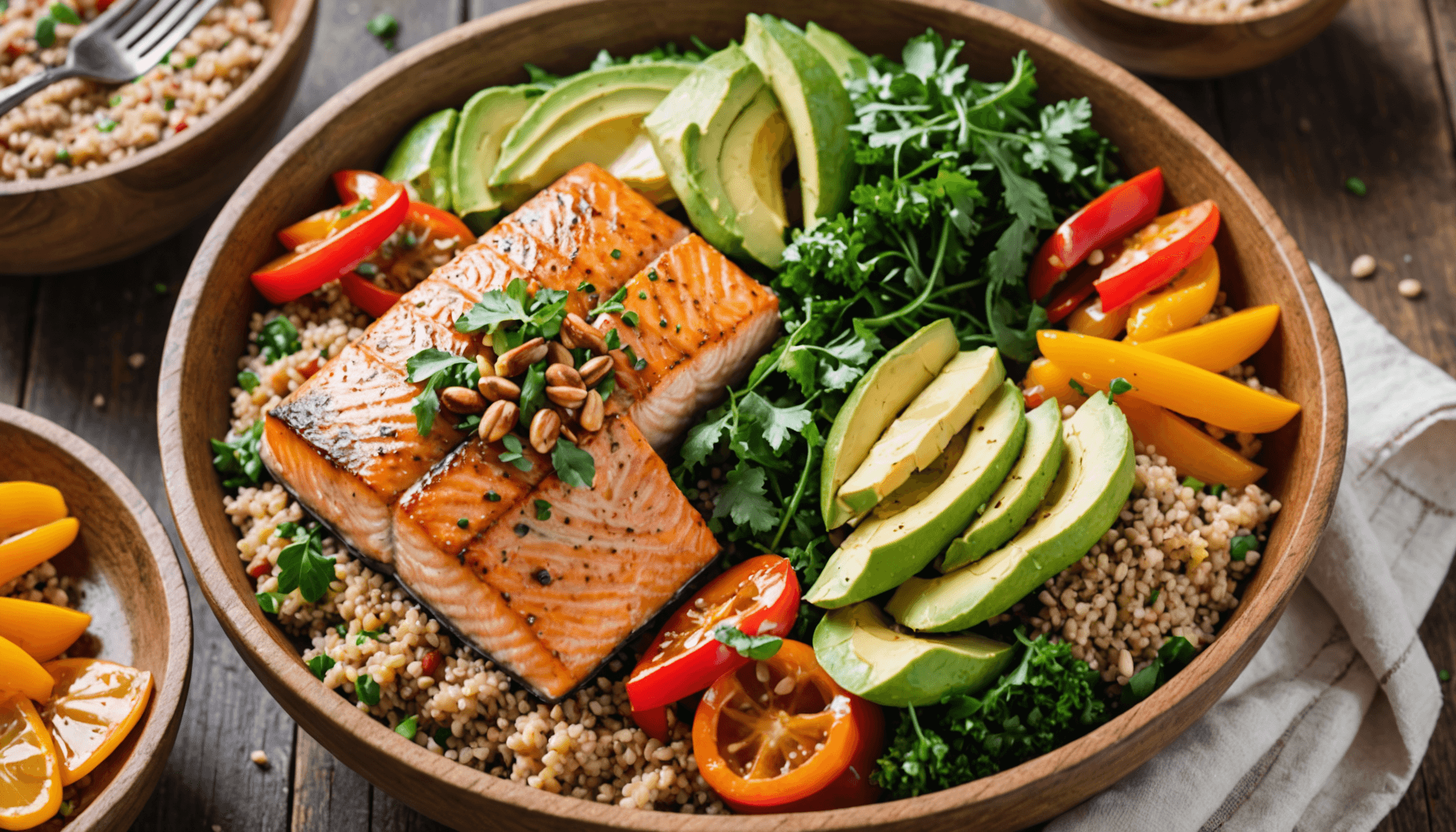 Light & Healthy Organic Seafood Bowls