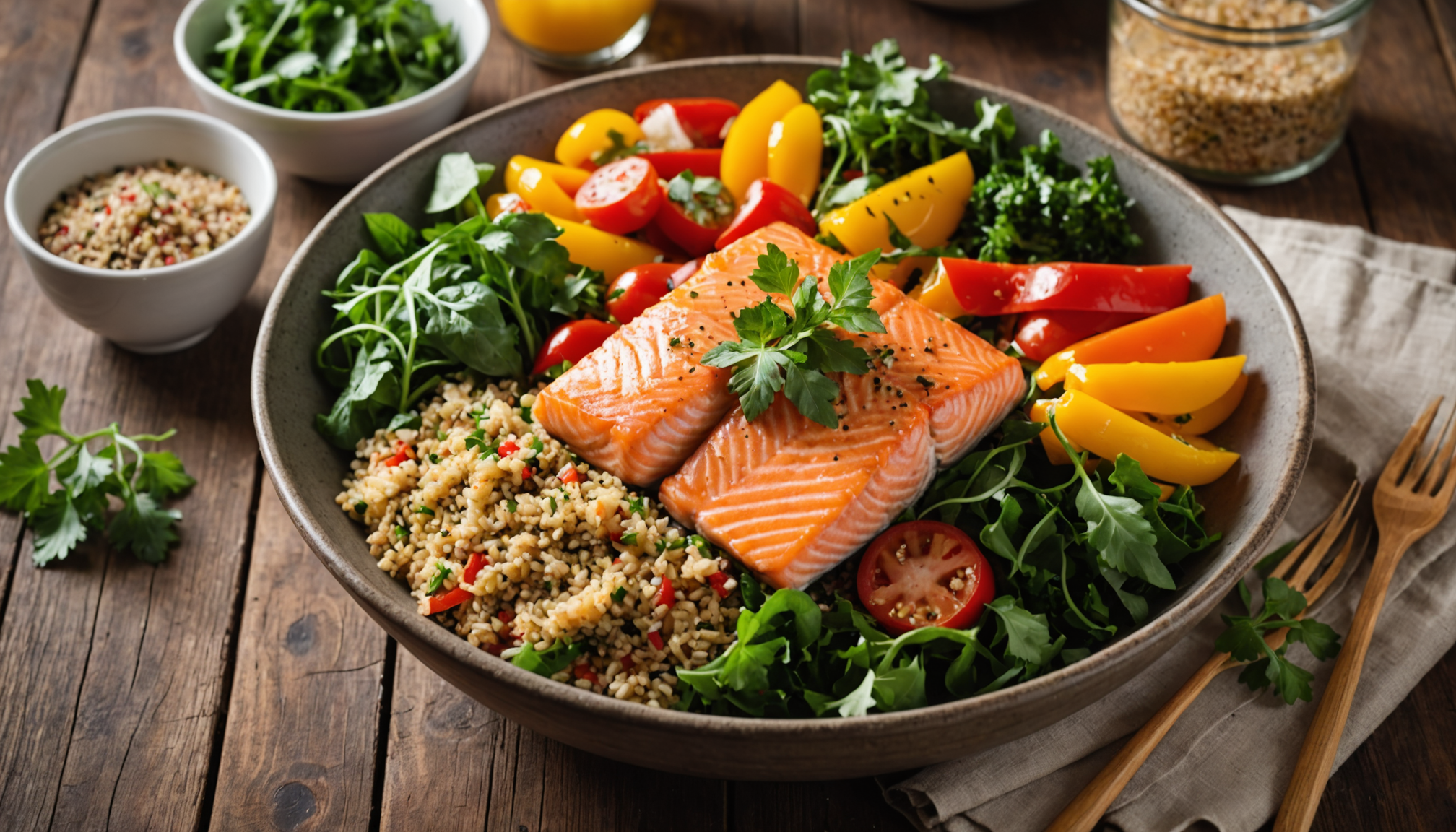 Light & Healthy Organic Seafood Bowls