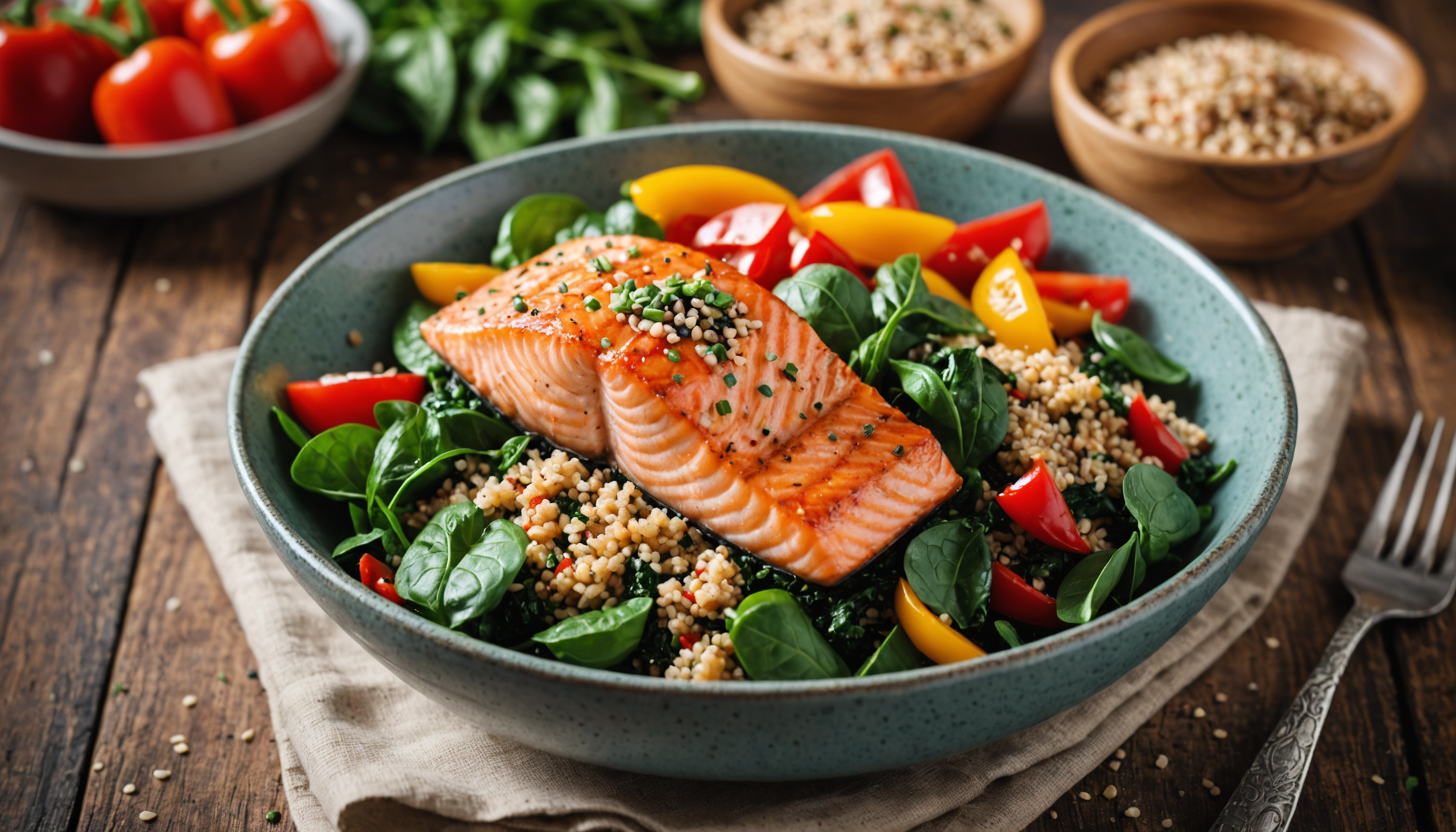 Light & Healthy Organic Seafood Bowls